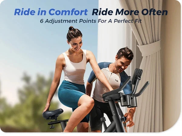 Indoor Bike Quiet Belt Drive Bluetooth App Sync