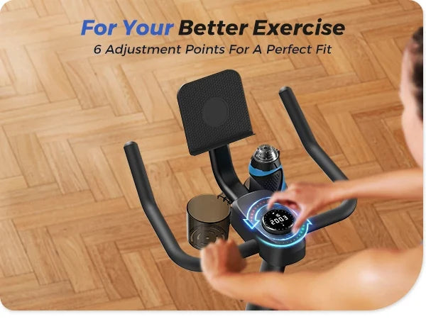 Indoor Bike Quiet Belt Drive Bluetooth App Sync