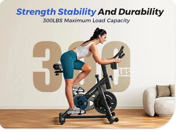 Indoor Bike Quiet Belt Drive Bluetooth App Sync