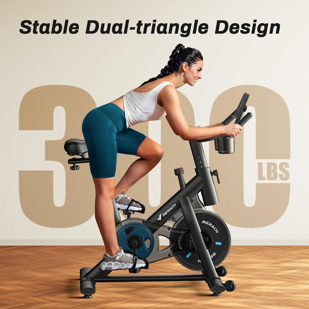 Indoor Bike Quiet Belt Drive Bluetooth App Sync