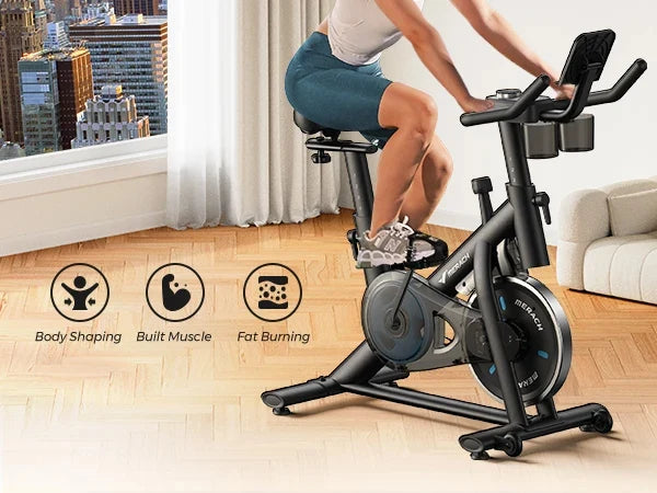Indoor Bike Quiet Belt Drive Bluetooth App Sync