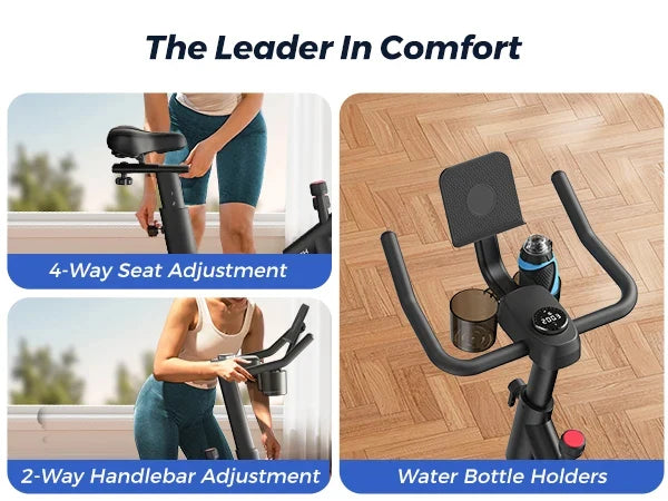 Indoor Bike Quiet Belt Drive Bluetooth App Sync