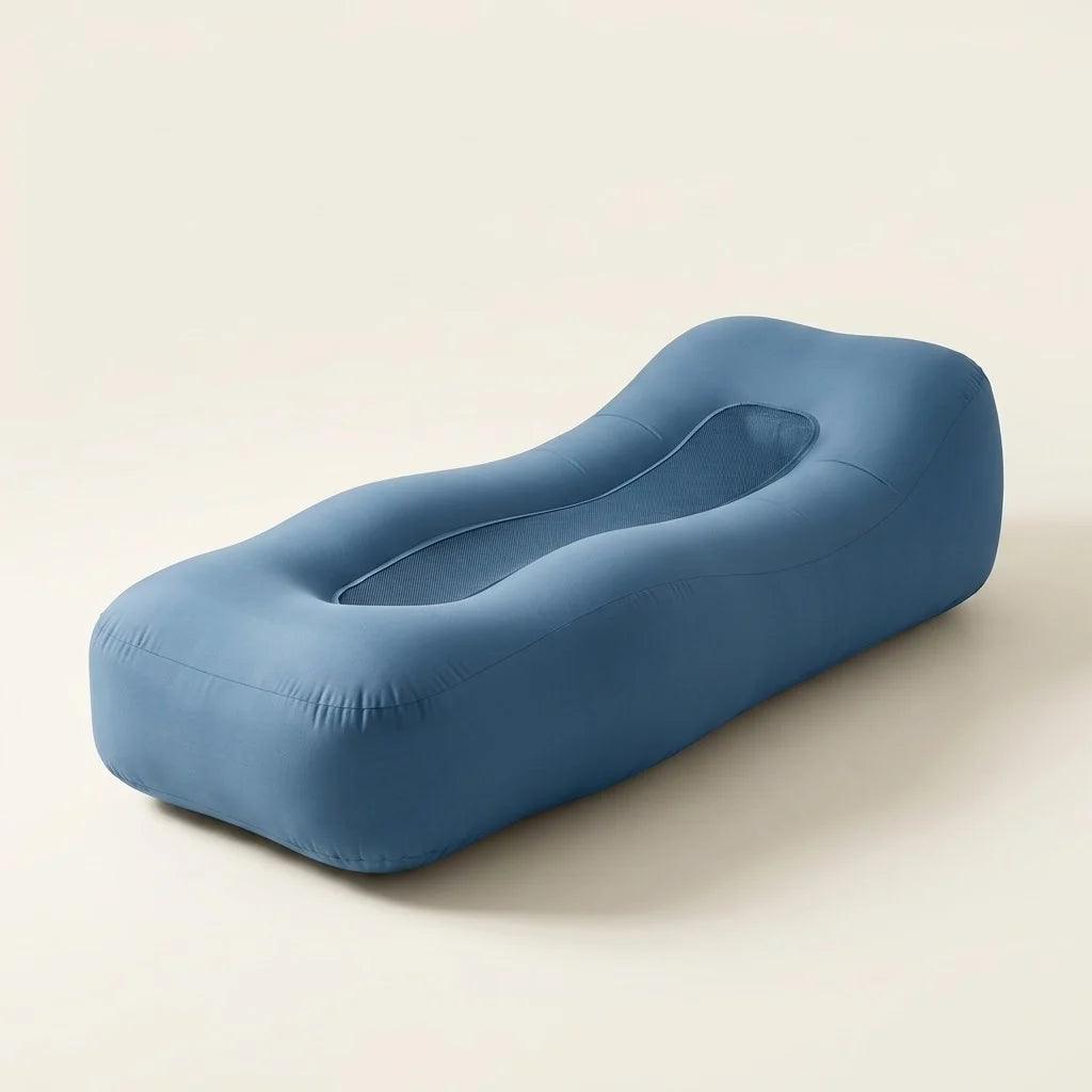 Inflatable Lounger Full-Length Breathable Mesh Center