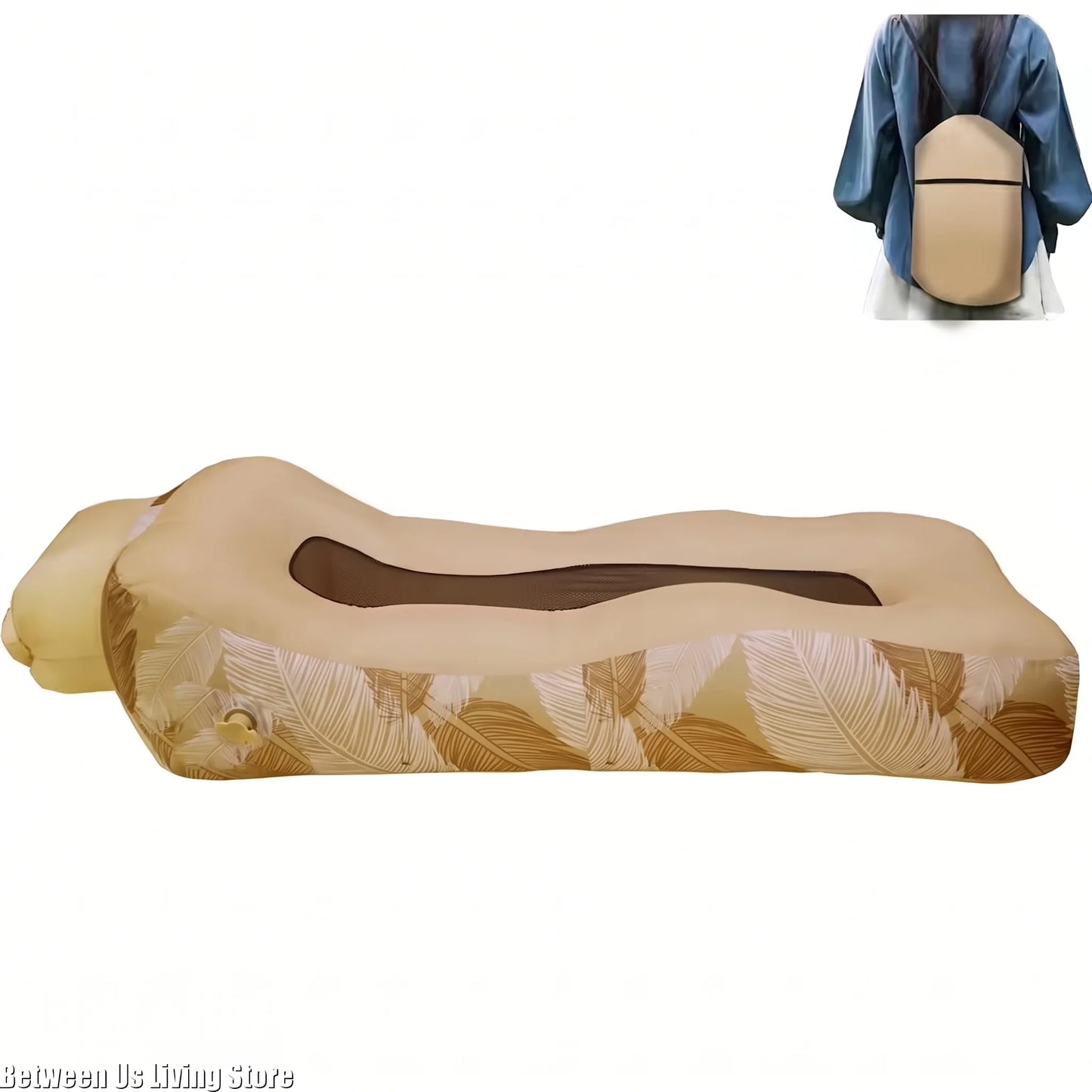 Inflatable Lounger Full-Length Breathable Mesh Center