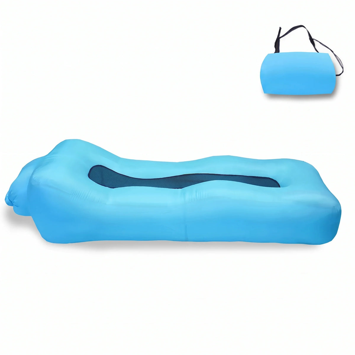 Inflatable Lounger Full-Length Breathable Mesh Center