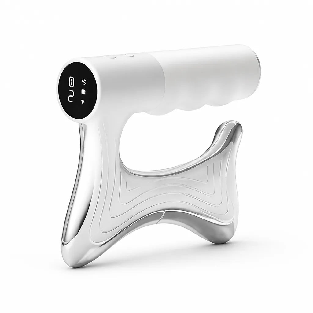 Jaw & Neck Massager Warmth Vibration & EMS