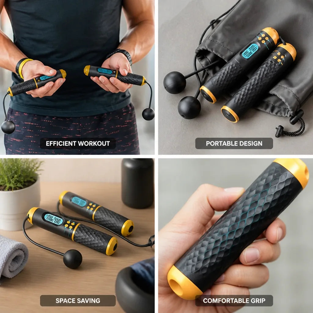 Jump Rope Cordless Portable Storage Bag Included