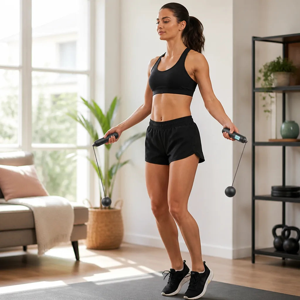 Jump Rope Cordless Weighted Handles & LCD Counter