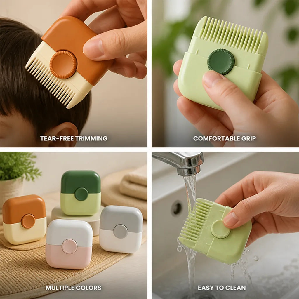 Kids Hair Trimmer Tear-Free Ergonomic Multiple Colors