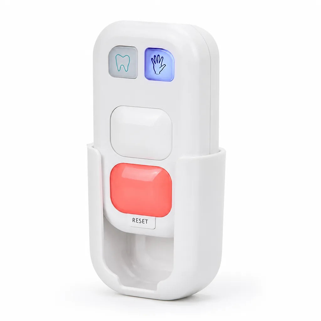 Kids Hygiene Timer LED Guided 2-Minute Brushing Suction Mount