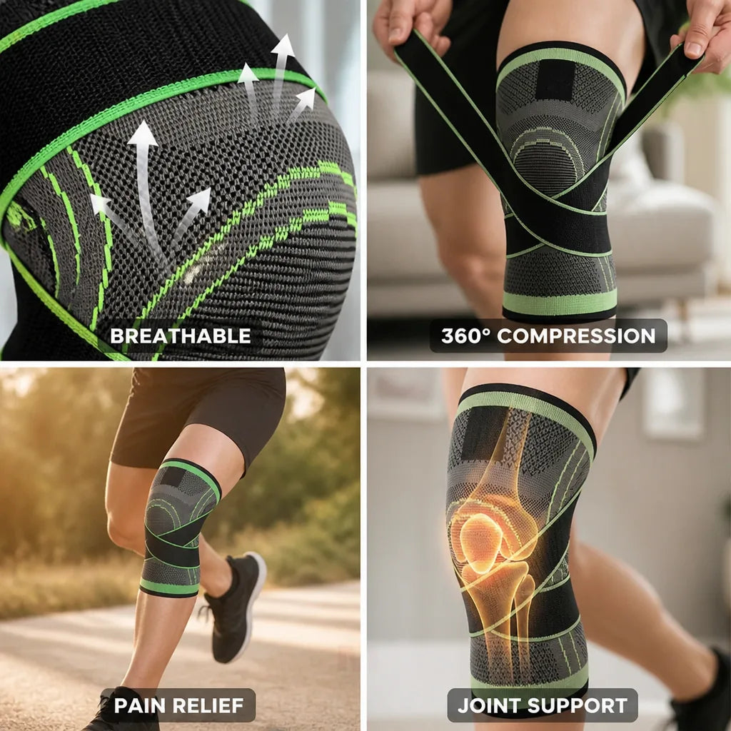 Knee Brace 360 Degree Compression Breathable Patella Support