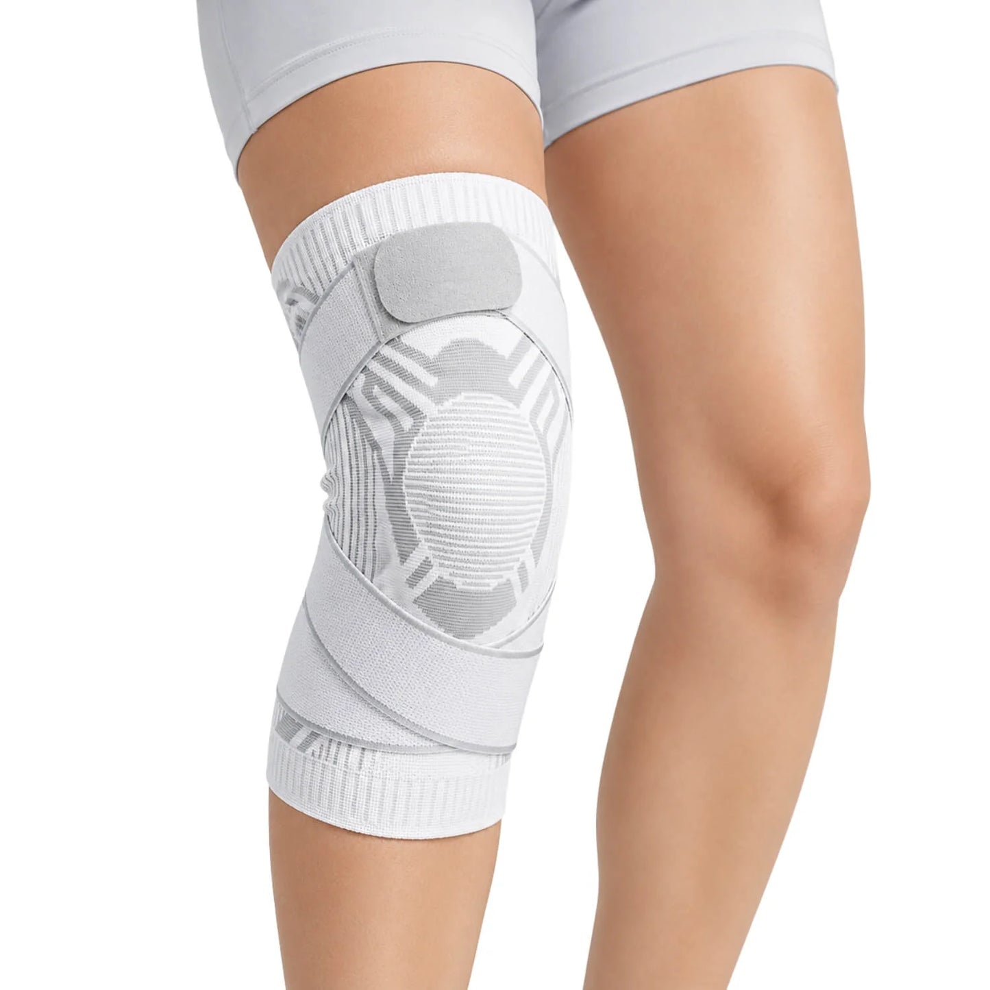 Knee Brace Adjustable Patella Support Dual Spring Stabilizers