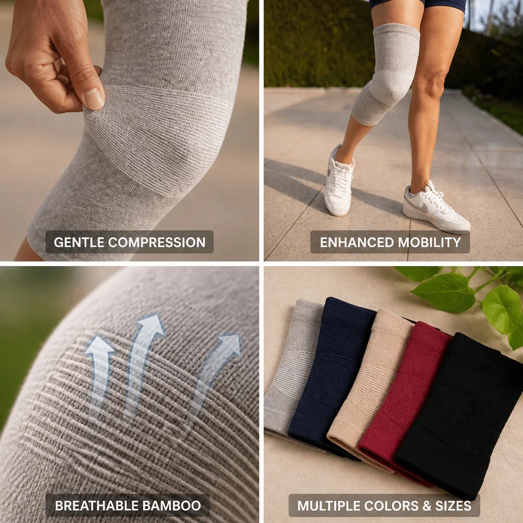 Knee Brace Bamboo Compression Comfortable Fit