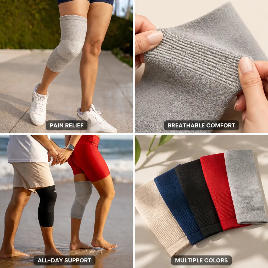 Knee Brace Breathable Bamboo Support & Pain Relief