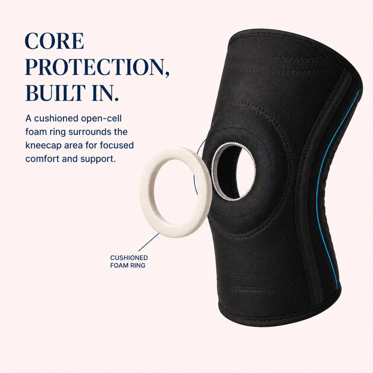 Knee Brace Open-Patella Dual Stabilizers & Silicone Grips