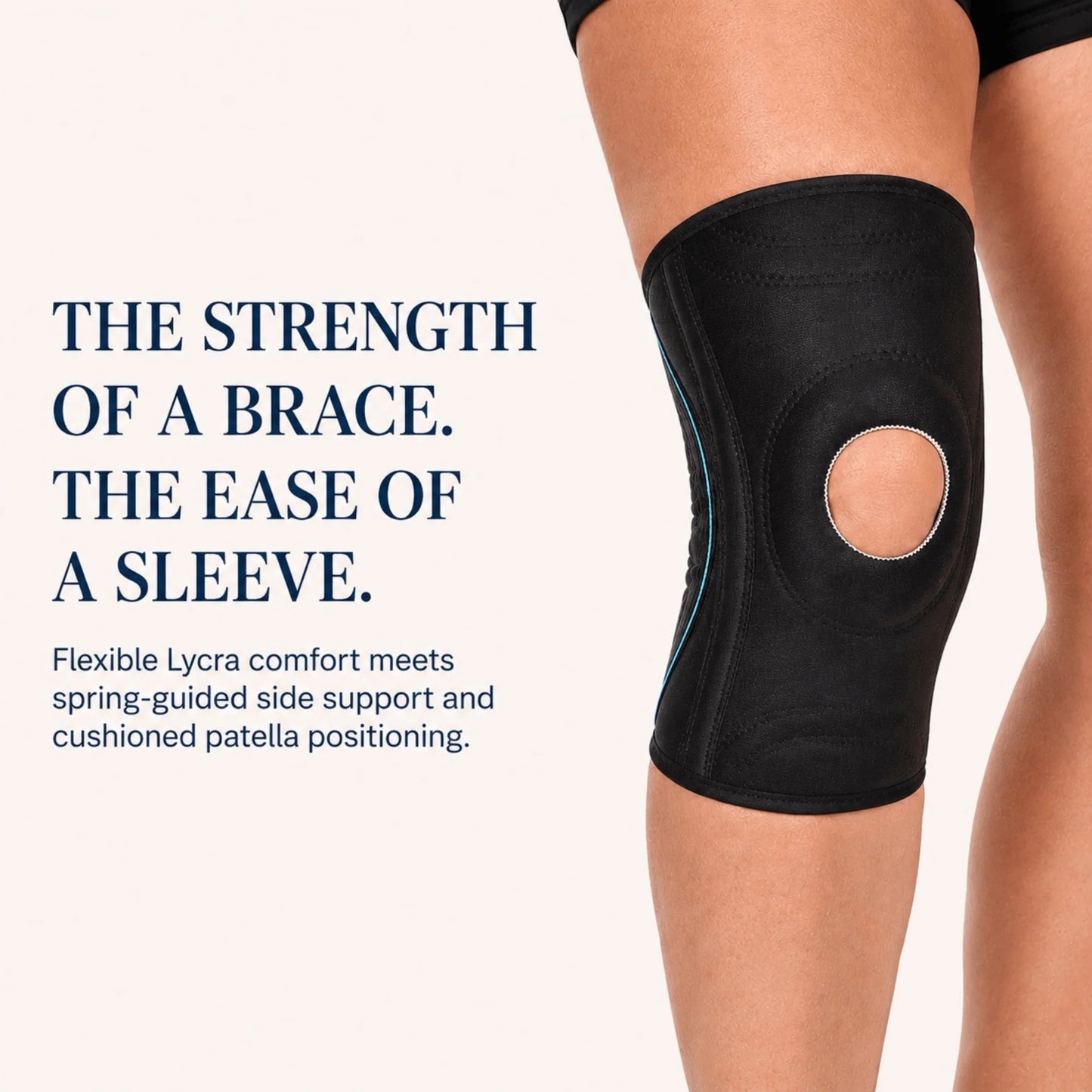 Knee Brace Open-Patella Dual Stabilizers & Silicone Grips
