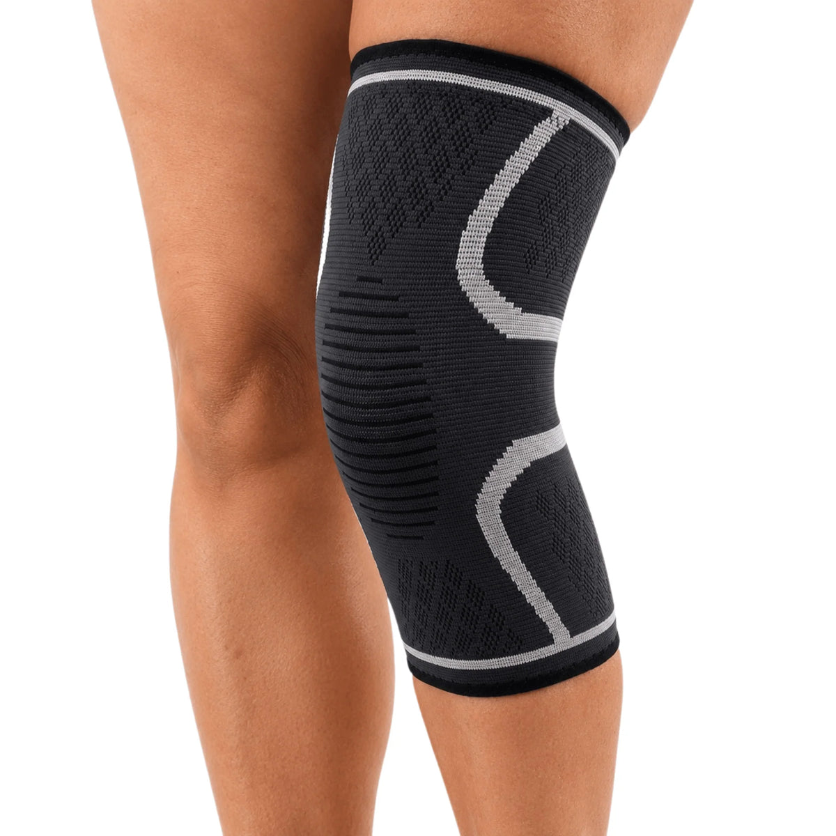 Knee Compression Sleeve 3D Knit Breathable Non-Slip Cuff