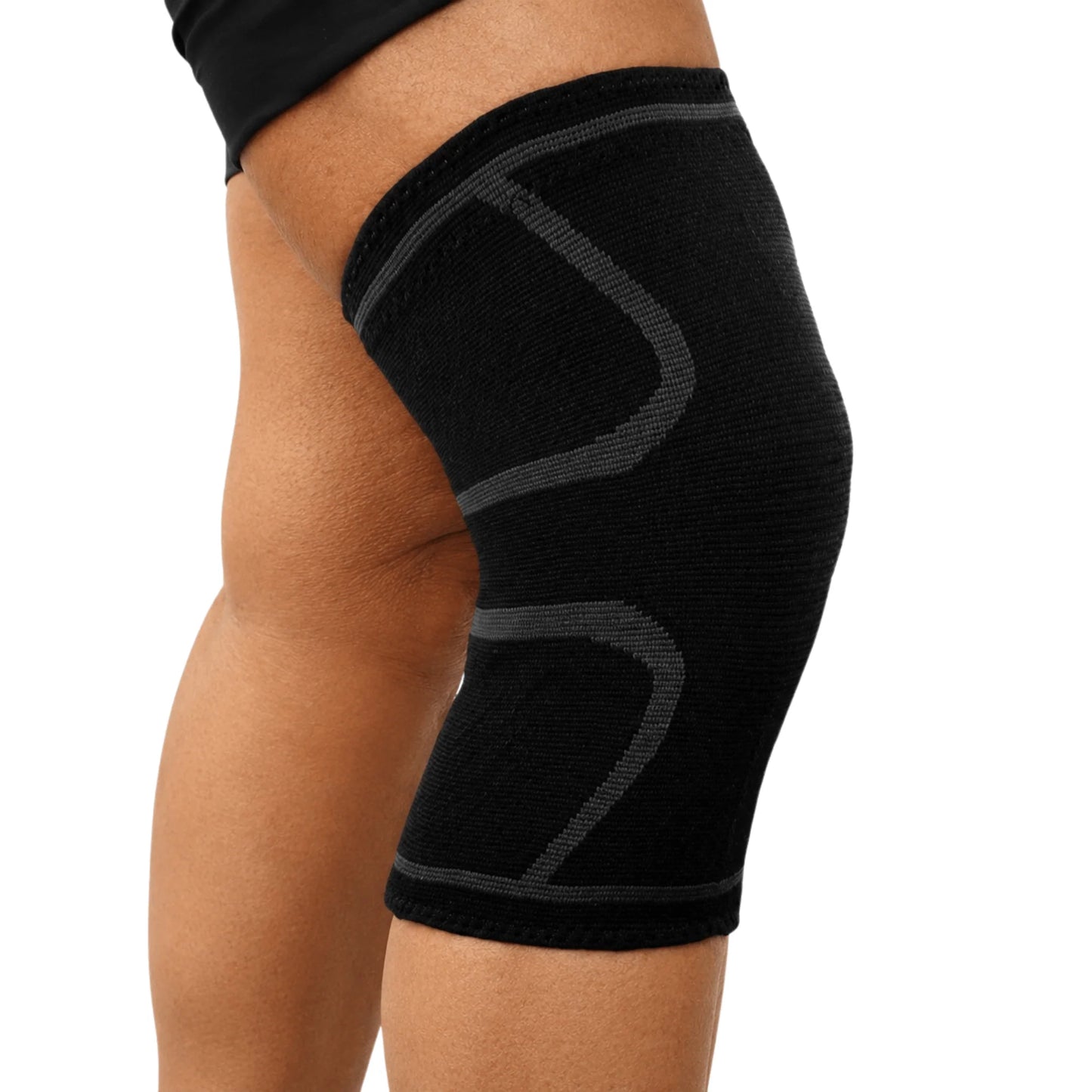 Knee Compression Sleeve 3D Knit Breathable Non-Slip Cuff