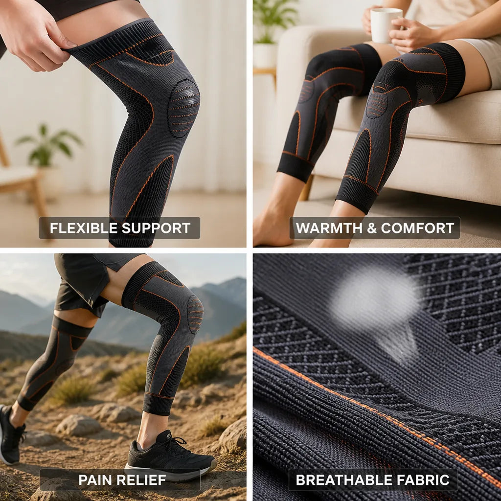 Knee Compression Sleeve Breathable Thermal Support