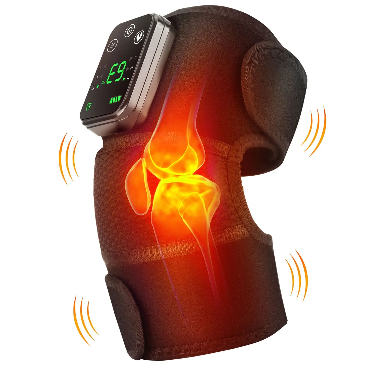 Knee Massager Cordless Heat & Vibration Rechargeable