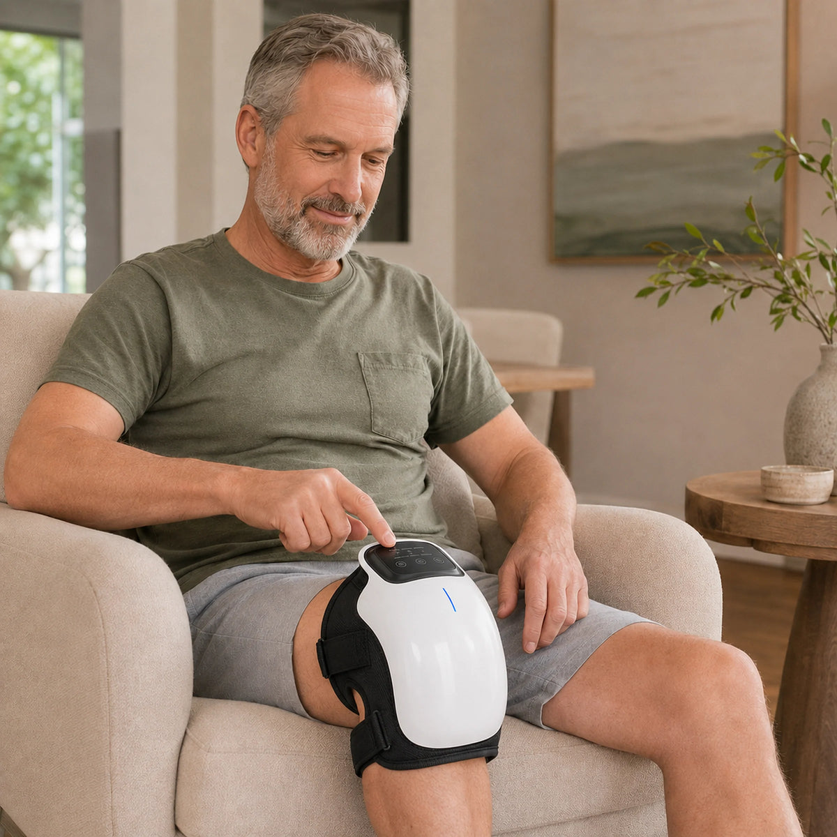 Knee Massager Heated Cordless Rechargeable Adjustable Wrap