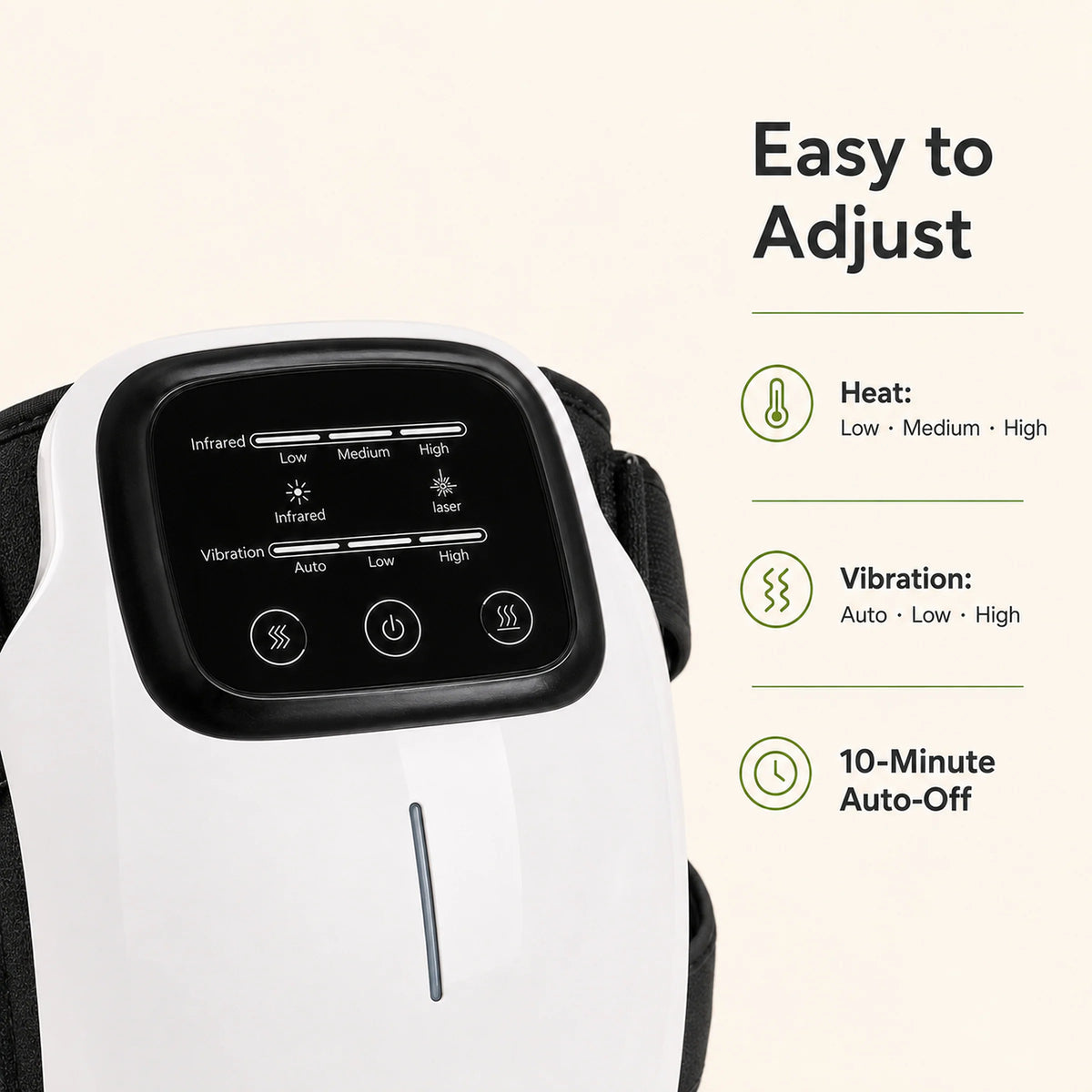 Knee Massager Heated Cordless Rechargeable Adjustable Wrap
