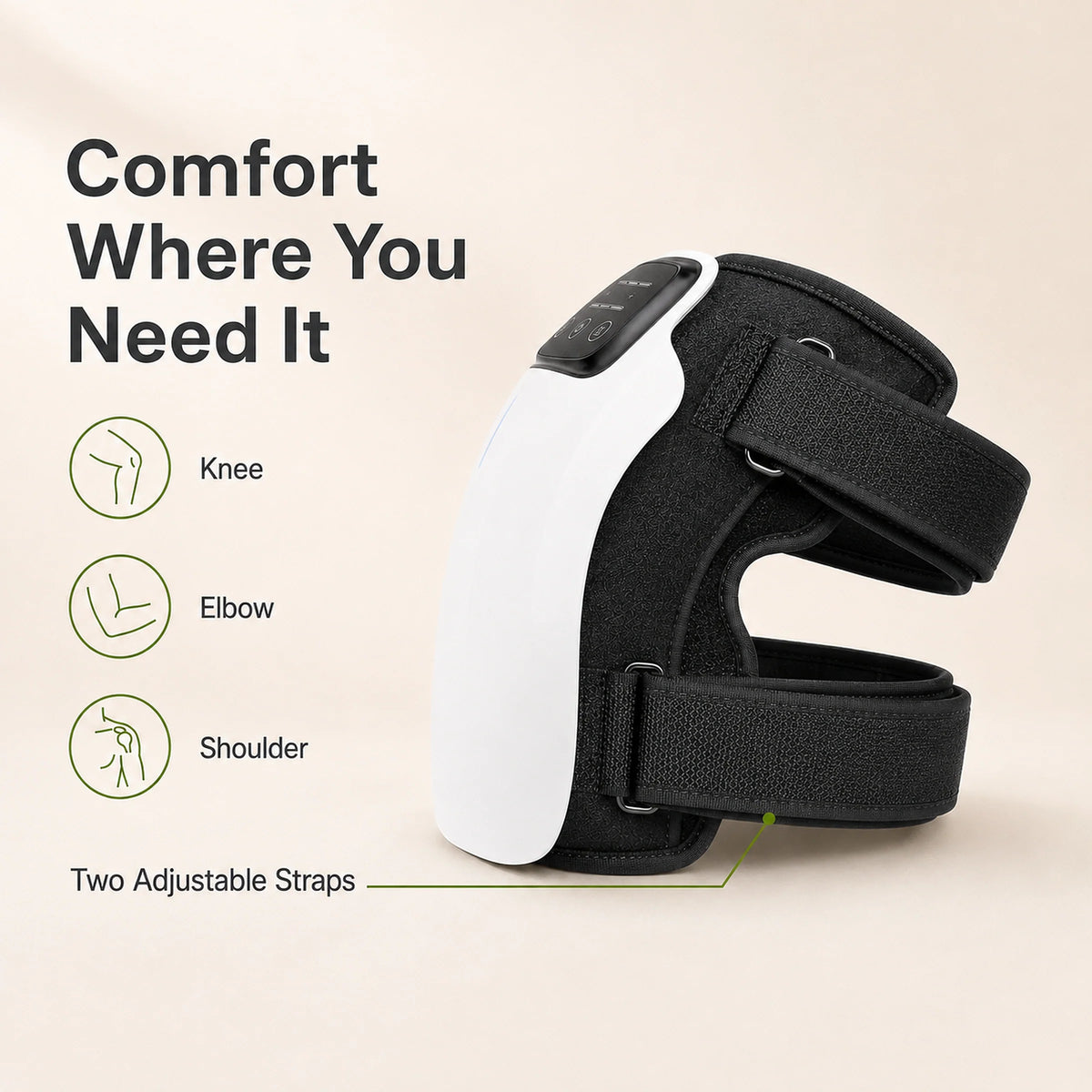 Knee Massager Heated Cordless Rechargeable Adjustable Wrap