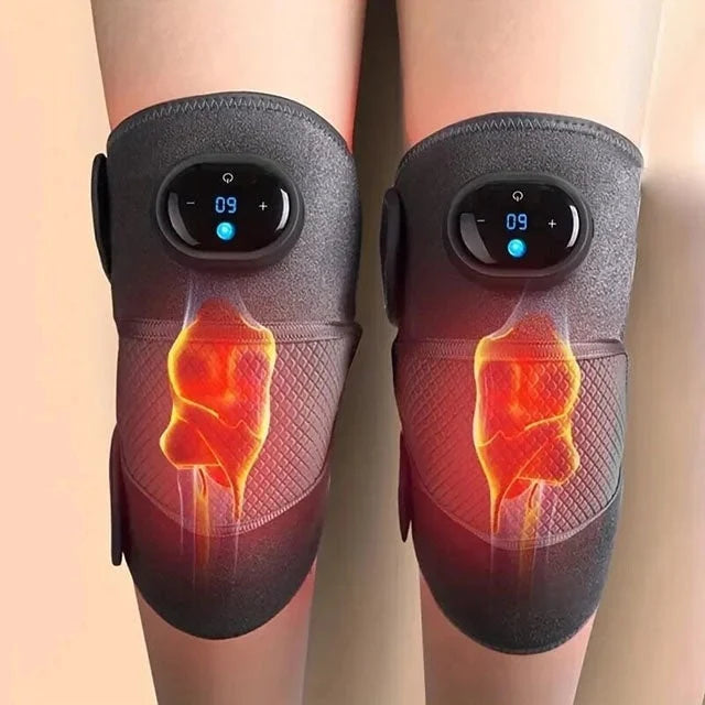 Knee Massager Wrap USB Rechargeable Heat & Vibration