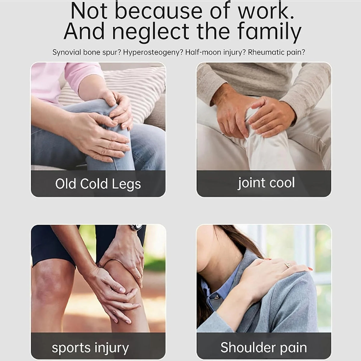 Knee Massager Wrap USB Rechargeable Heat & Vibration