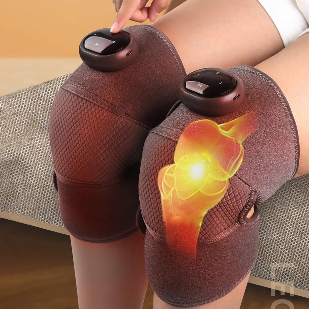 Knee Massager Wrap USB Rechargeable Heat & Vibration