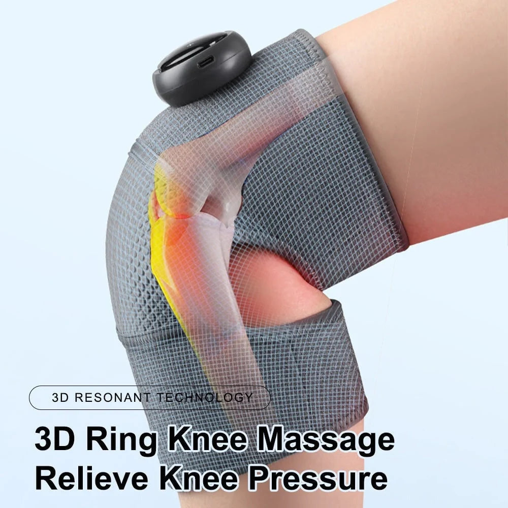 Knee Massager Wrap USB Rechargeable Heat & Vibration
