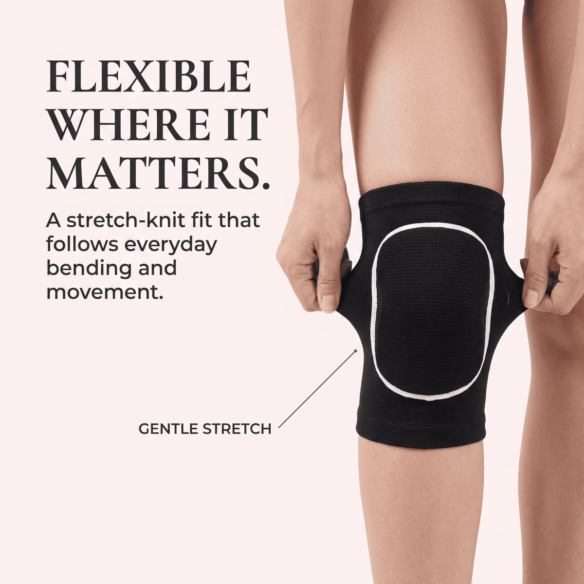 Knee Pads Thick EVA Foam Breathable Knit Sleeve