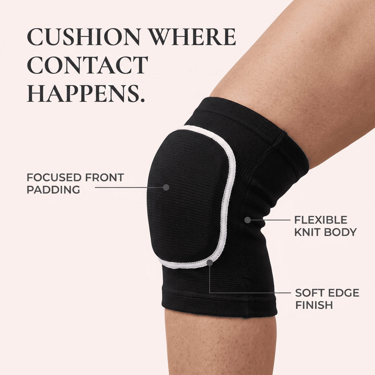 Knee Pads Thick EVA Foam Breathable Knit Sleeve