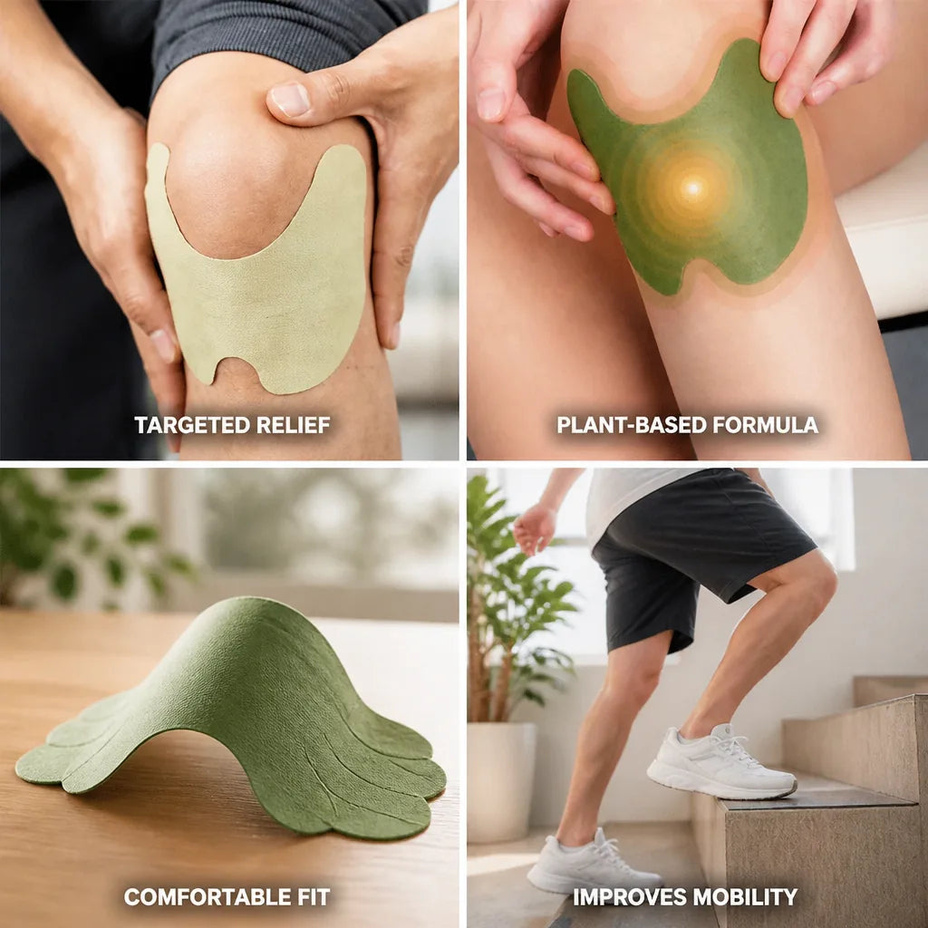 Knee Pain Patches Targeted Plant-Based 50 Pack
