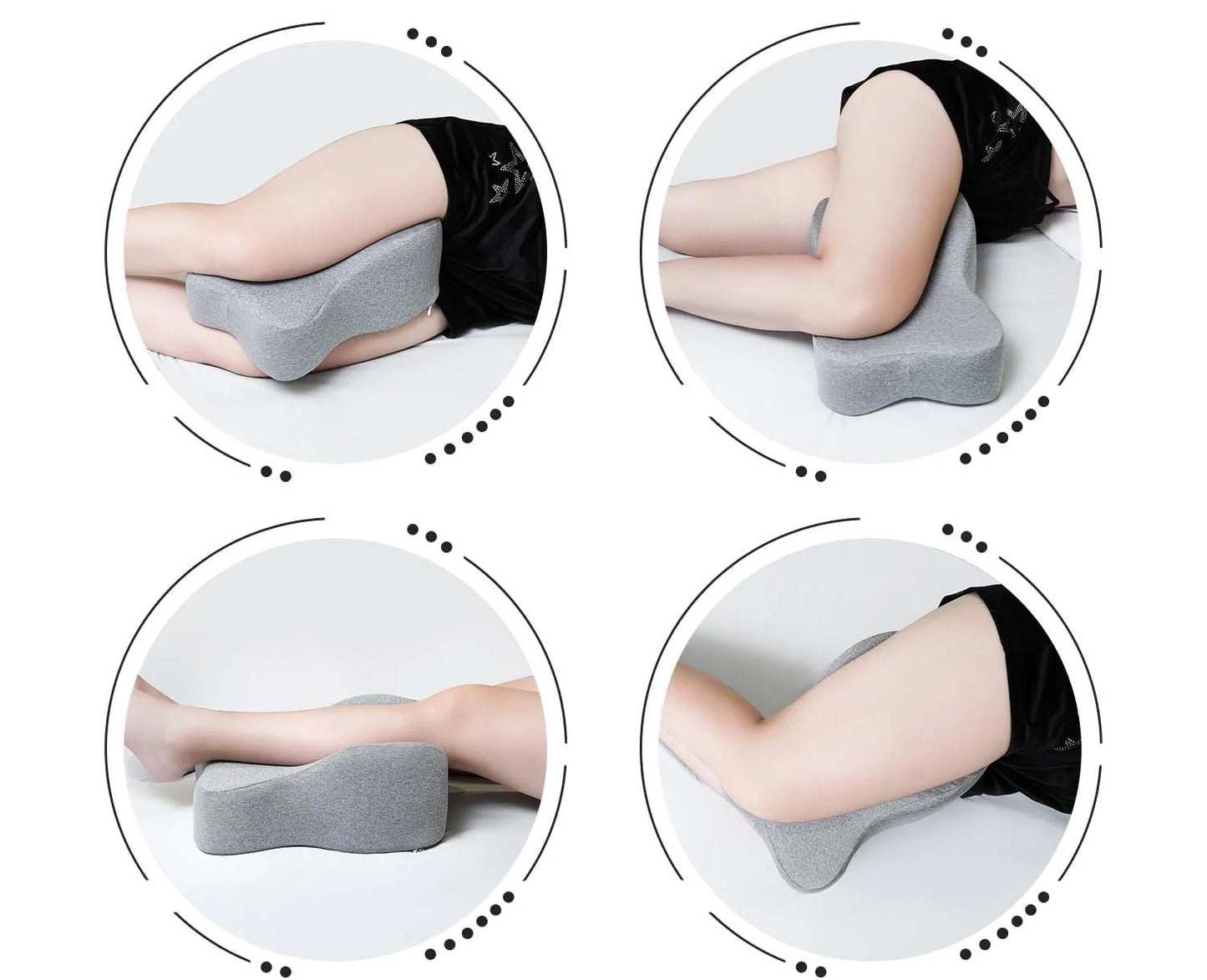 Knee Pillow Memory Foam Hypoallergenic For Side Sleepers