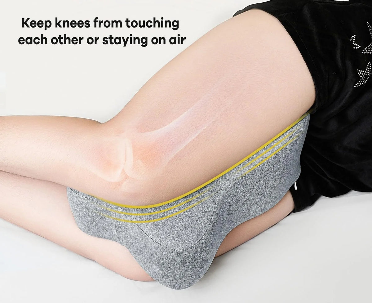 Knee Pillow Memory Foam Hypoallergenic For Side Sleepers