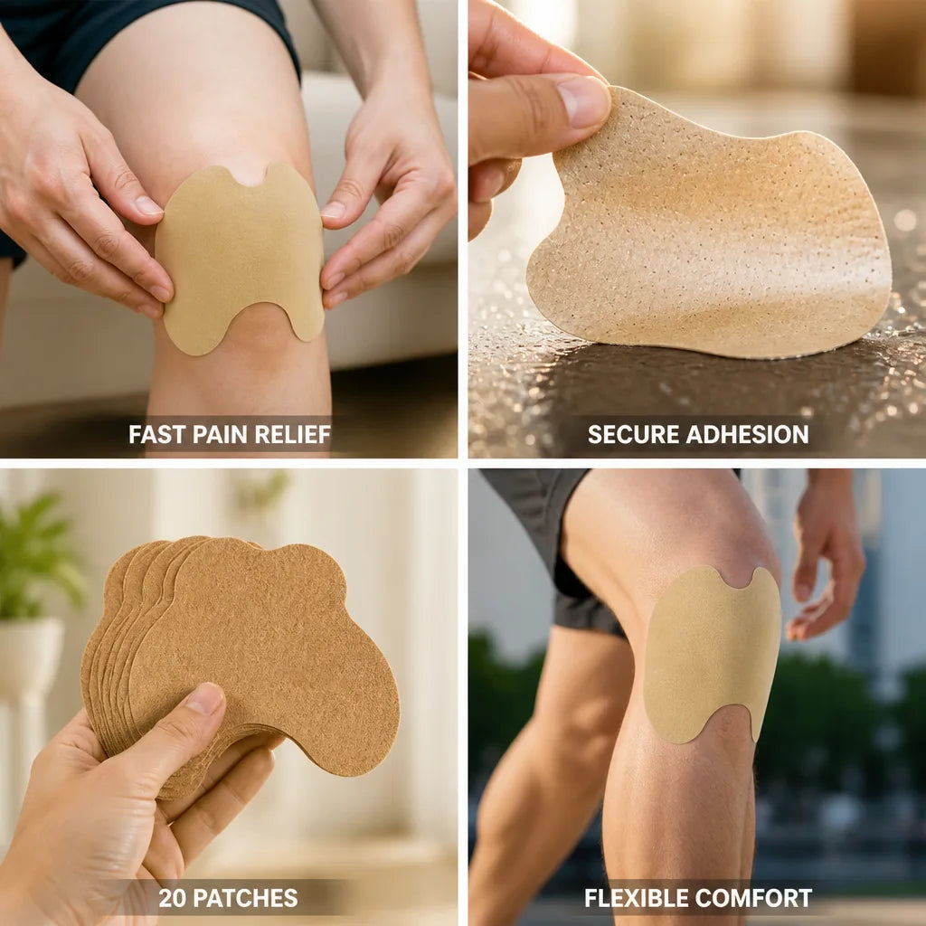 Knee Relief Patches Cooling Formula 20 Pack
