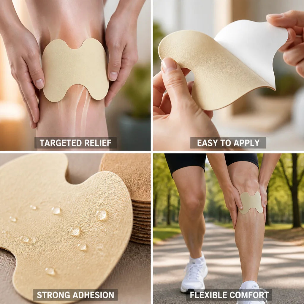 Knee Relief Patches Cooling Gel & Strong Adhesive 20 Pack