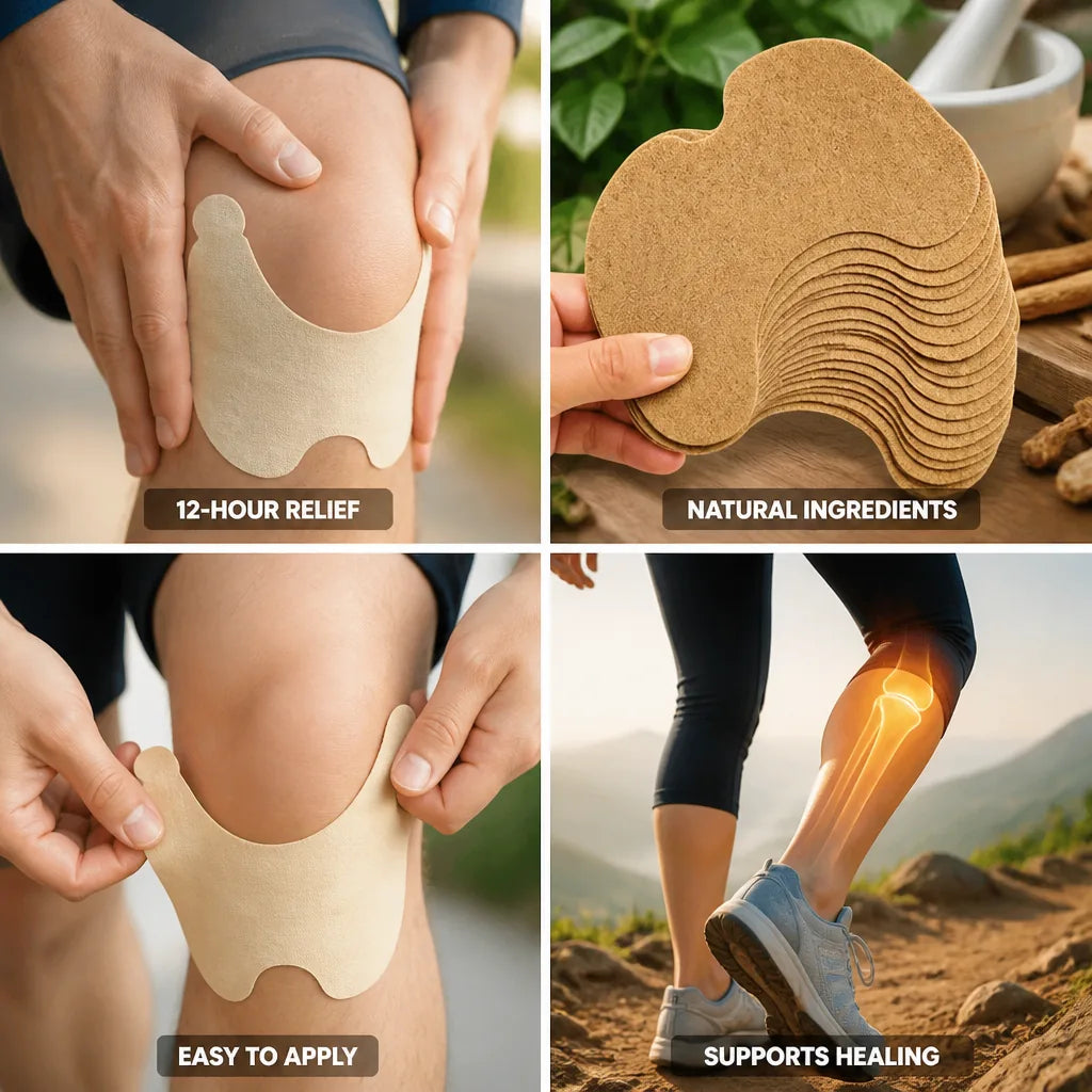 Knee Relief Patches Herbal 12-Hour