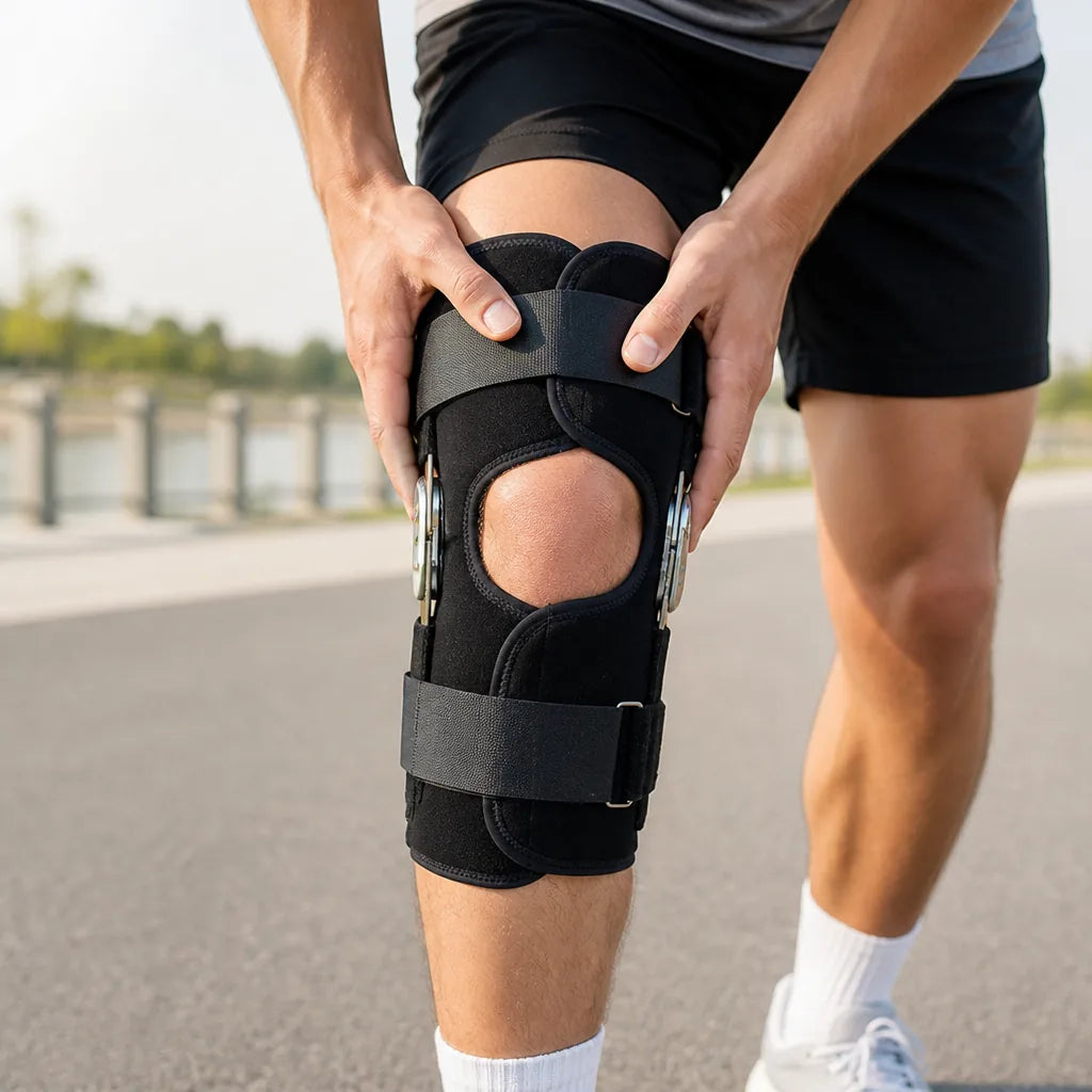 Knee Support Brace Triple-Spring & Lateral Stabilizers