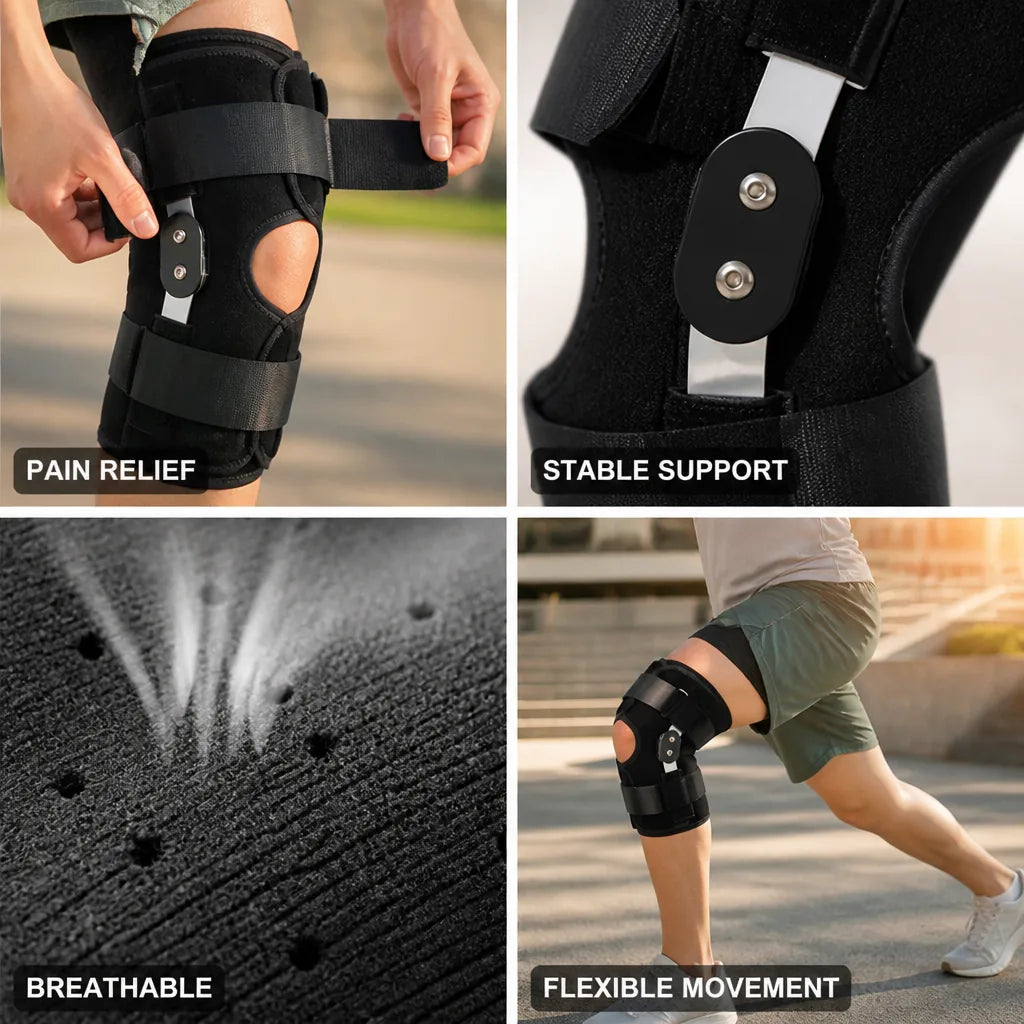 Knee Support Brace Triple-Spring & Lateral Stabilizers
