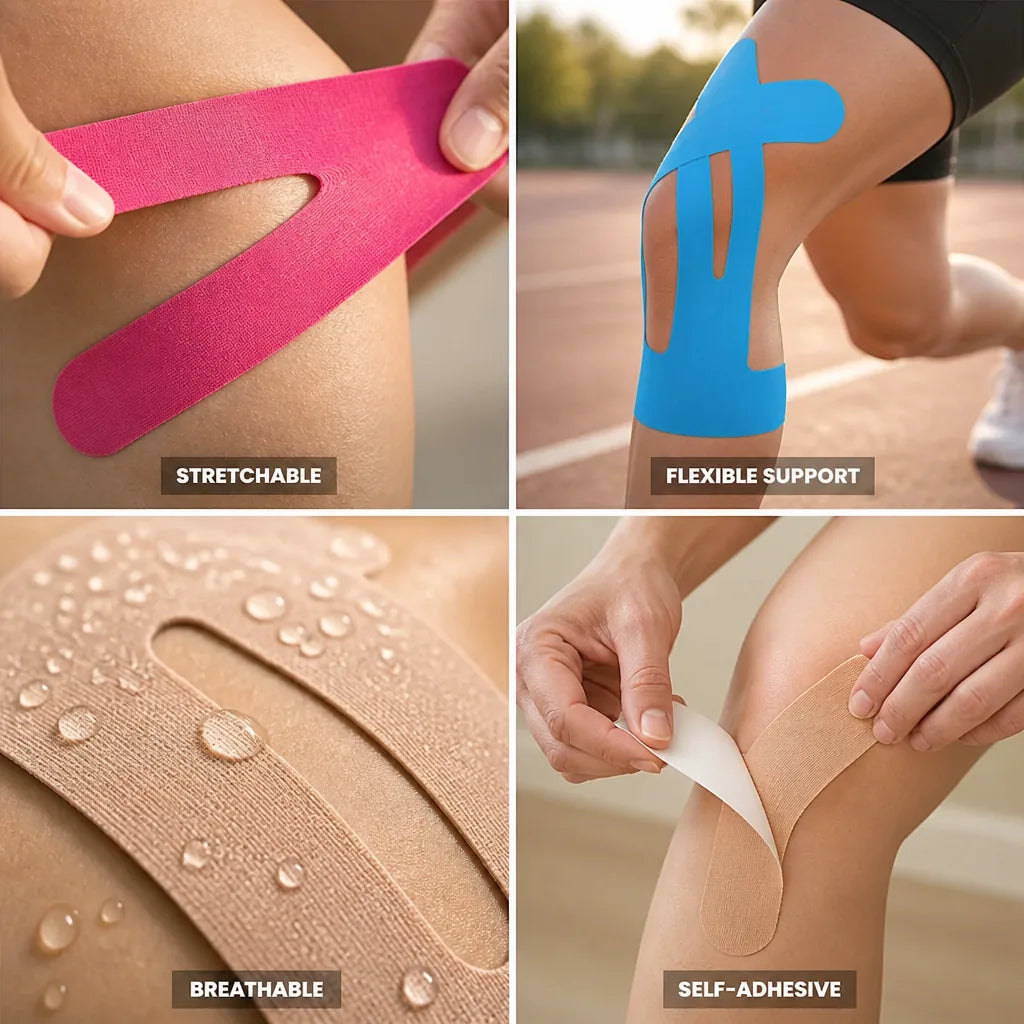 Knee Tape Stretchable & Breathable Self-Adhesive