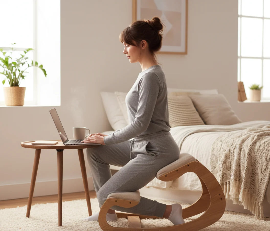 Kneeling Chair Ergonomic Padded Seat & Knee Pads