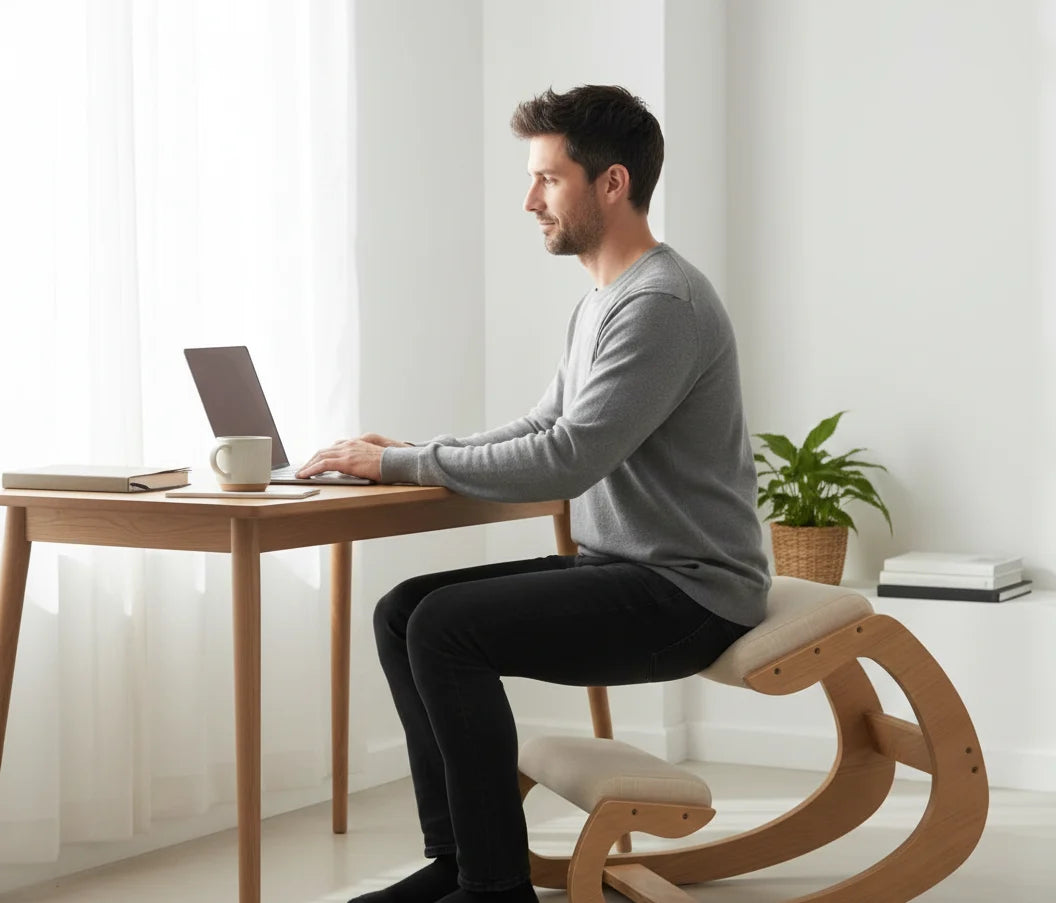 Kneeling Chair Ergonomic Padded Seat & Knee Pads