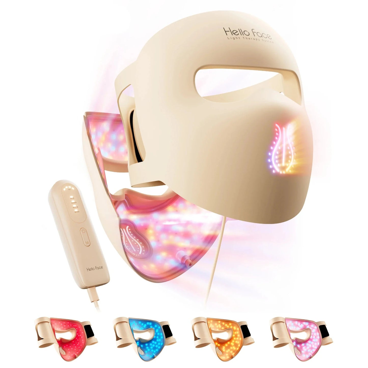 LED Face Mask 311 LEDs Adjustable Timer