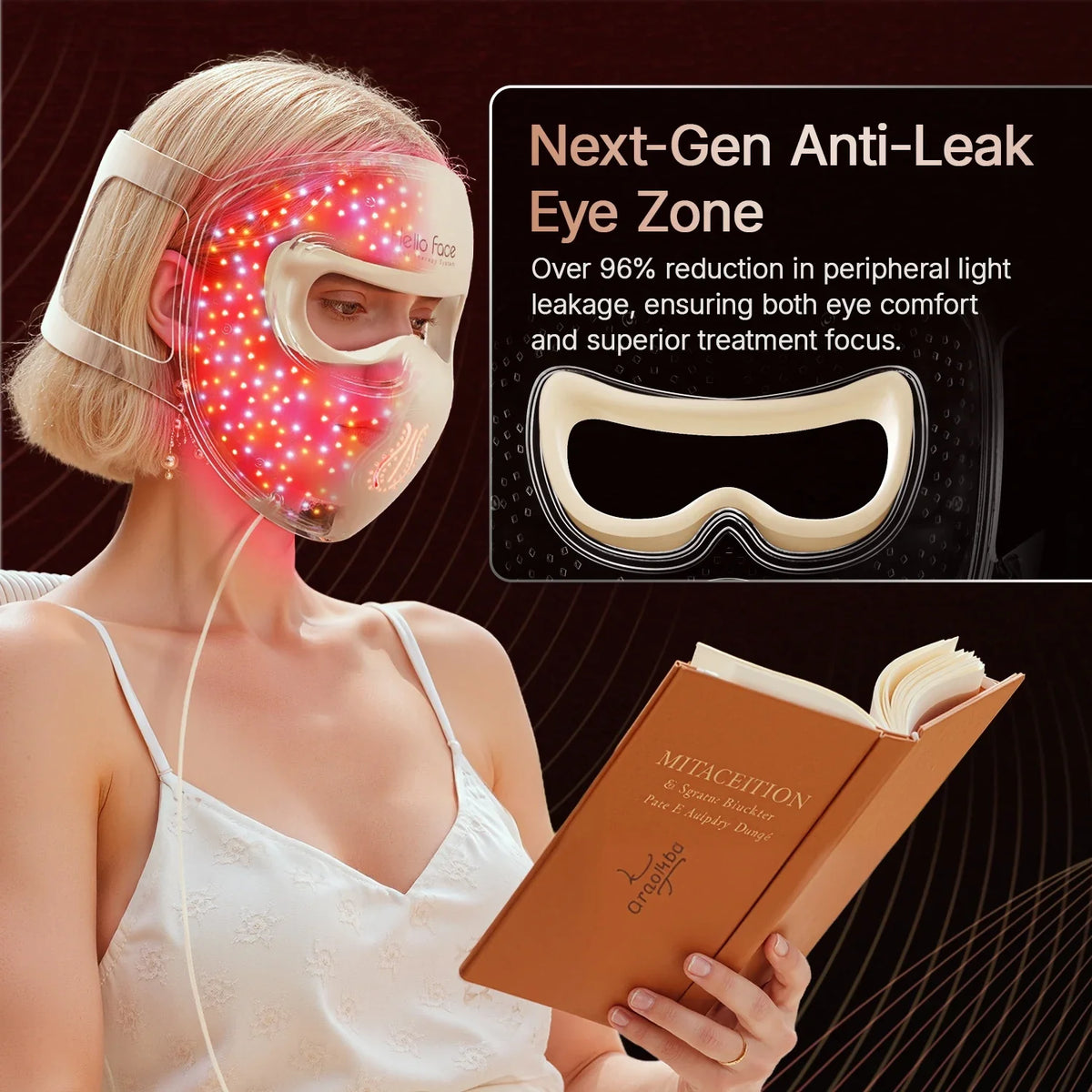 LED Face Mask 311 LEDs Adjustable Timer
