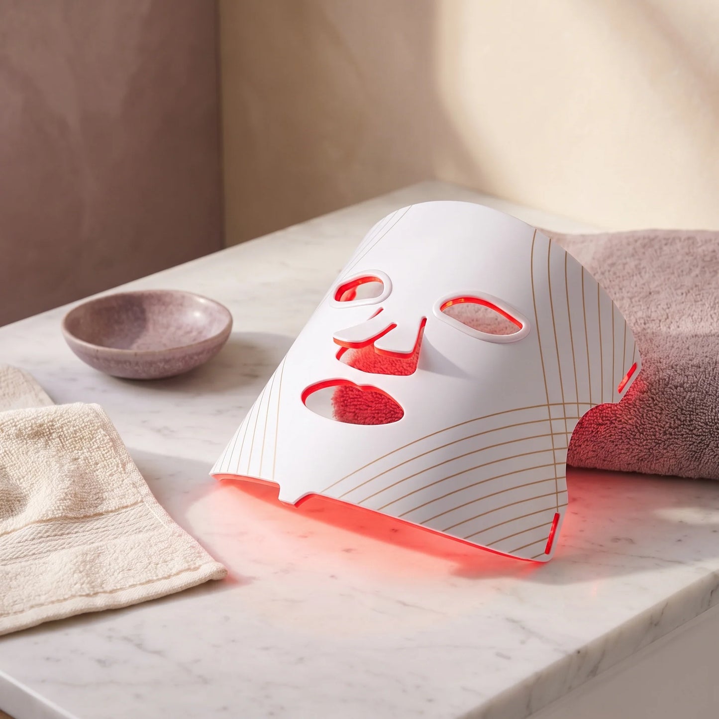 LED Face Mask Hands-Free Rechargeable Red & Near-Infrared