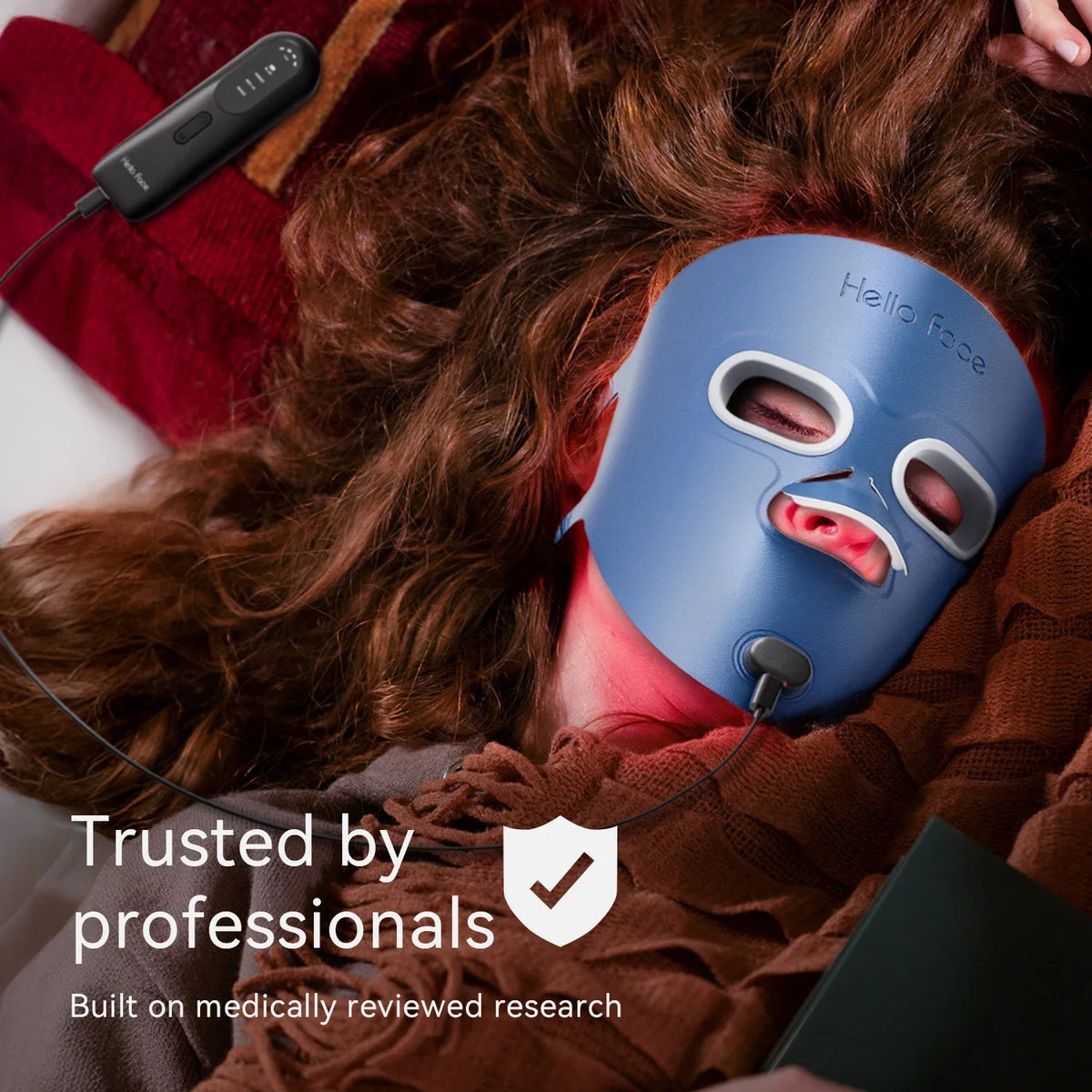 LED Face Mask Multi-Wavelength Rechargeable Hands-Free