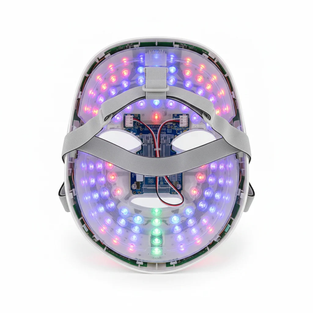 LED Face Mask Red & Blue Light Hands-Free