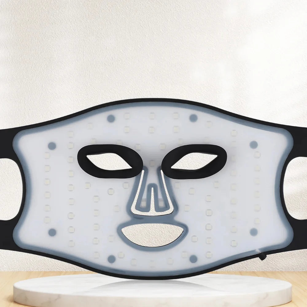 LED Face Mask Red Blue Near-Infrared USB Rechargeable